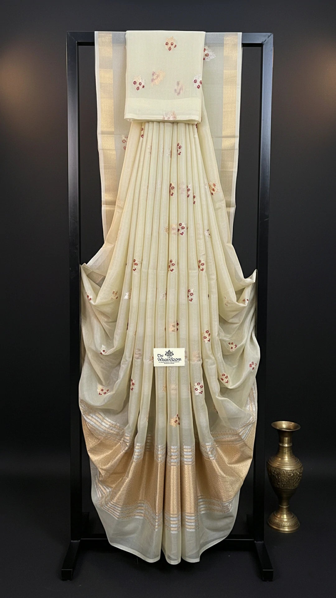 Lemon Kora Silk Pure Banarasi Saree with Meenakari Kadwa Weave - The Weaveloom