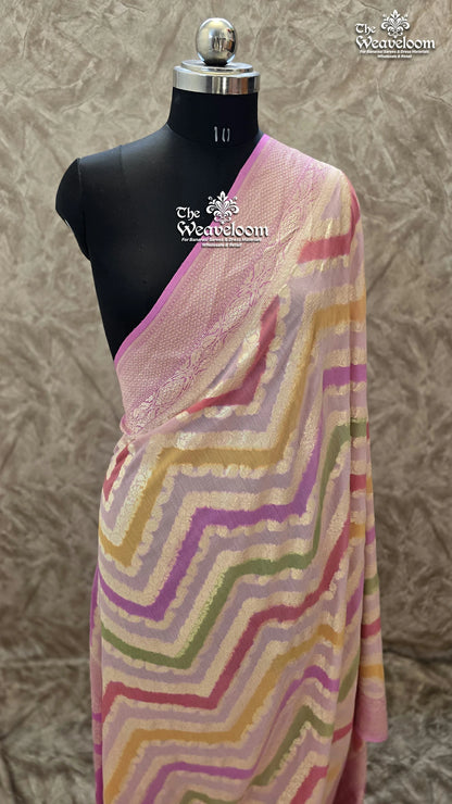Rangkat Multi Colour Pure Munga Silk Banarasi Dupatta from The Weaveloom - Premium ethnic wear with customization option