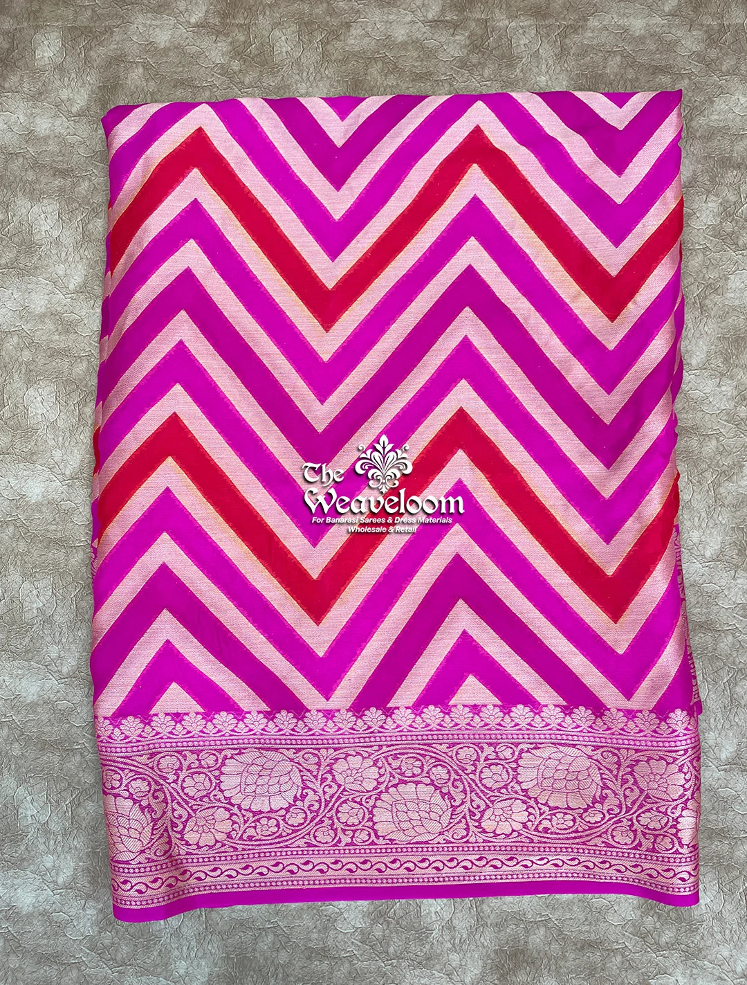 Rangkat Rani Multi Colour - Pure Khaddi Chiffon Banarasi Saree by The Weaveloom