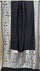 Black Pure Tussar Georgette Banarasi Saree with Meenakari Floral Border – The Weaveloom