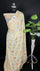 Cream - Pure Viscose Georgette Saree
