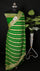 Green Pure Crepe Georgette Banarasi Saree Handbrush Zari Work - The Weaveloom