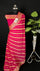 The Weaveloom - Hot Pink Pure Crepe Georgette Banarasi Saree with Handbrush Zari Work and Paisley Border