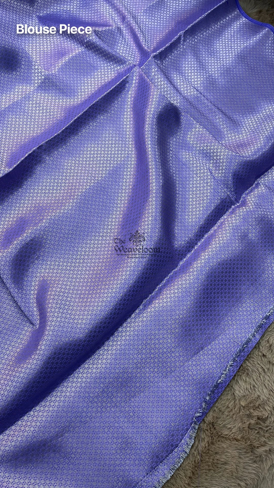 Lavender floral motif Munga tissue silk Pure Banarasi Saree by The Weaveloom