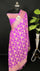 Lavender Pure Crepe Georgette Banarasi Saree with Meenakari Work – The Weaveloom
