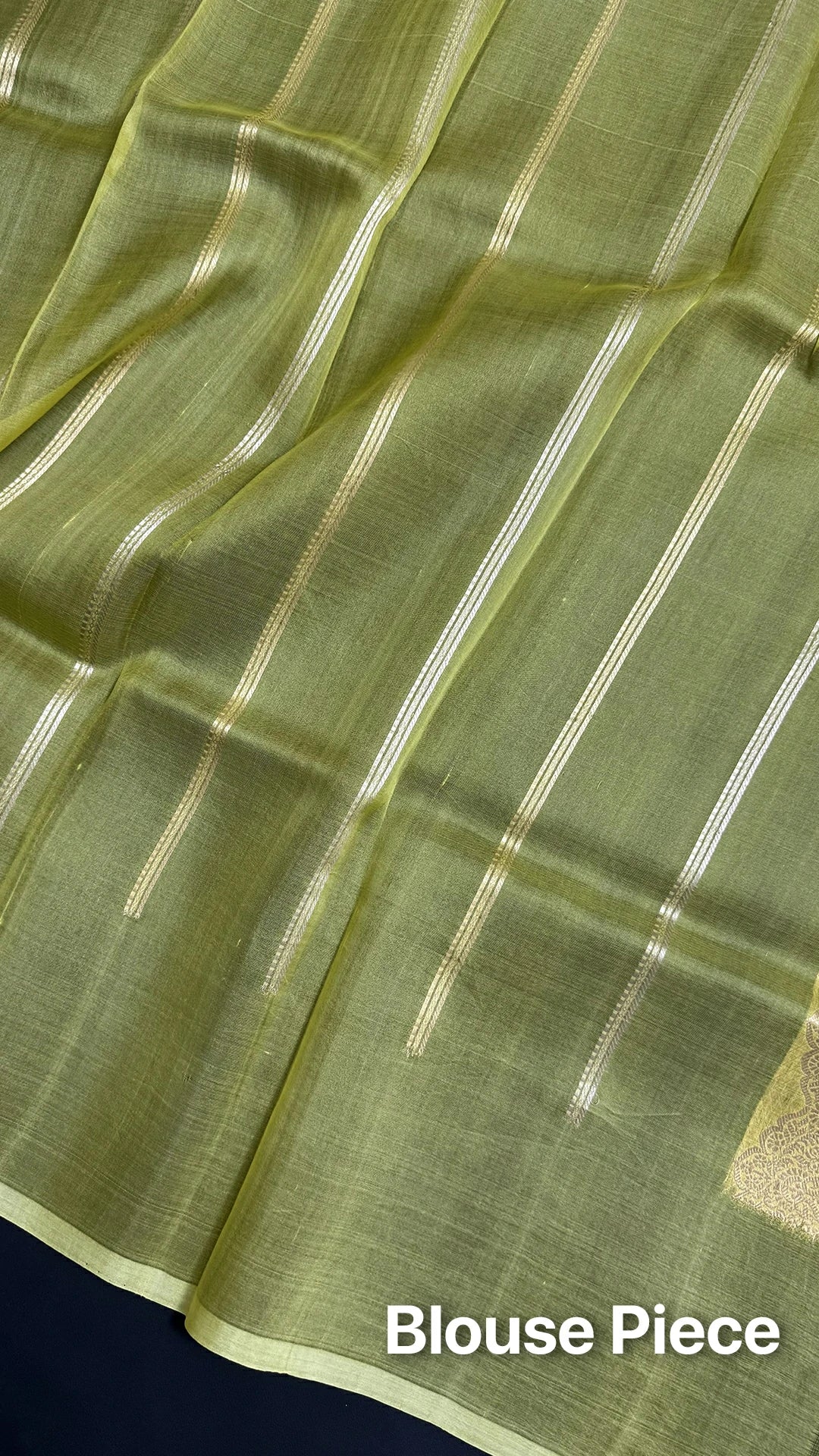 Lemon Yellow Kora Silk Handloom Banarasi Saree with Sona Rupa Zari Border The Weaveloom