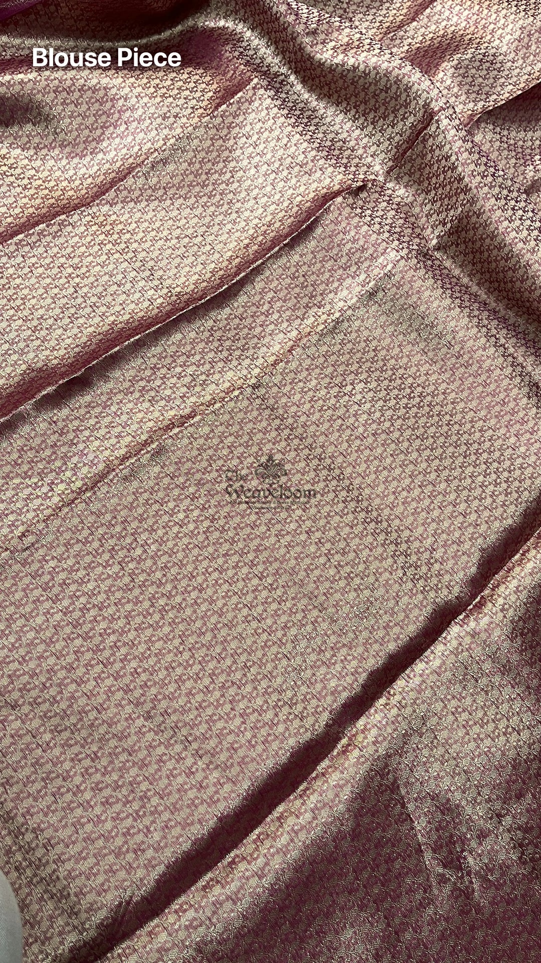 Pink Floral Brocade Tissue Silk Pure Banarasi Saree by The Weaveloom