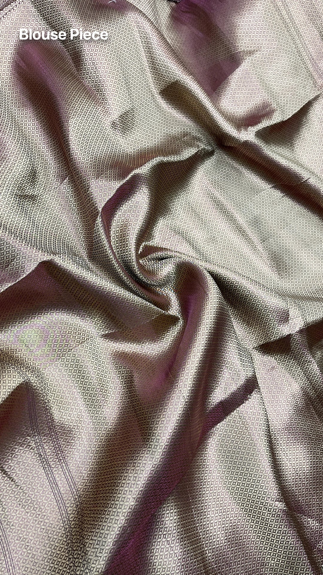 Purple violet dual tone floral zari pallu tissue silk Banarasi saree by The Weaveloom