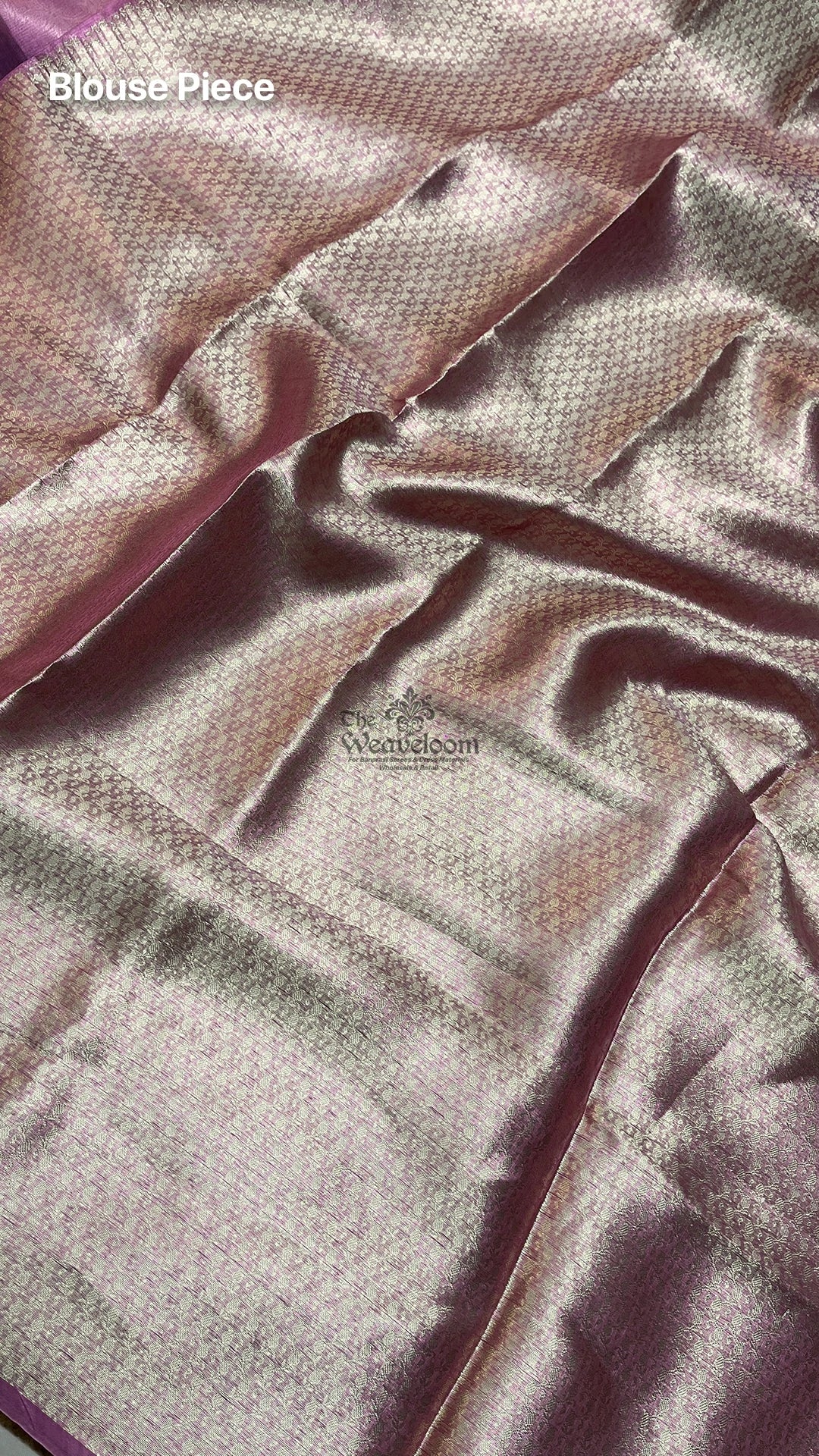 Rani Pink Floral Jaal Pure Tissue Silk Brocade Banarasi Saree by The Weaveloom