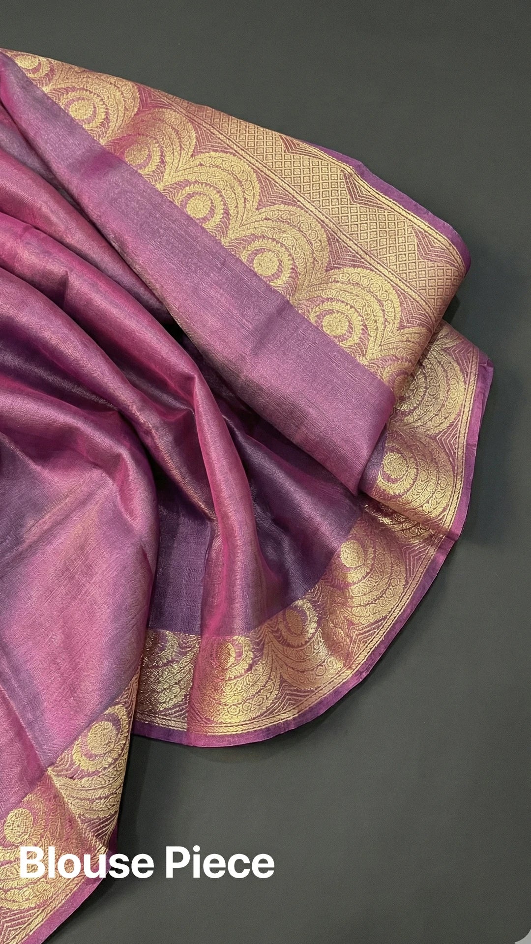 Rani Pink Tissue Silk Kadwa Handloom Pure Banarasi Saree With Golden Zari Border Sona Rupa Motifs – The Weaveloom
