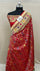 Red Pure Katan Silk Banarasi Saree with Meenakari The Weaveloom