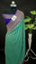 Sea Green Khaddi Georgette Pure Banarasi Saree With Antique Zari The Weaveloom