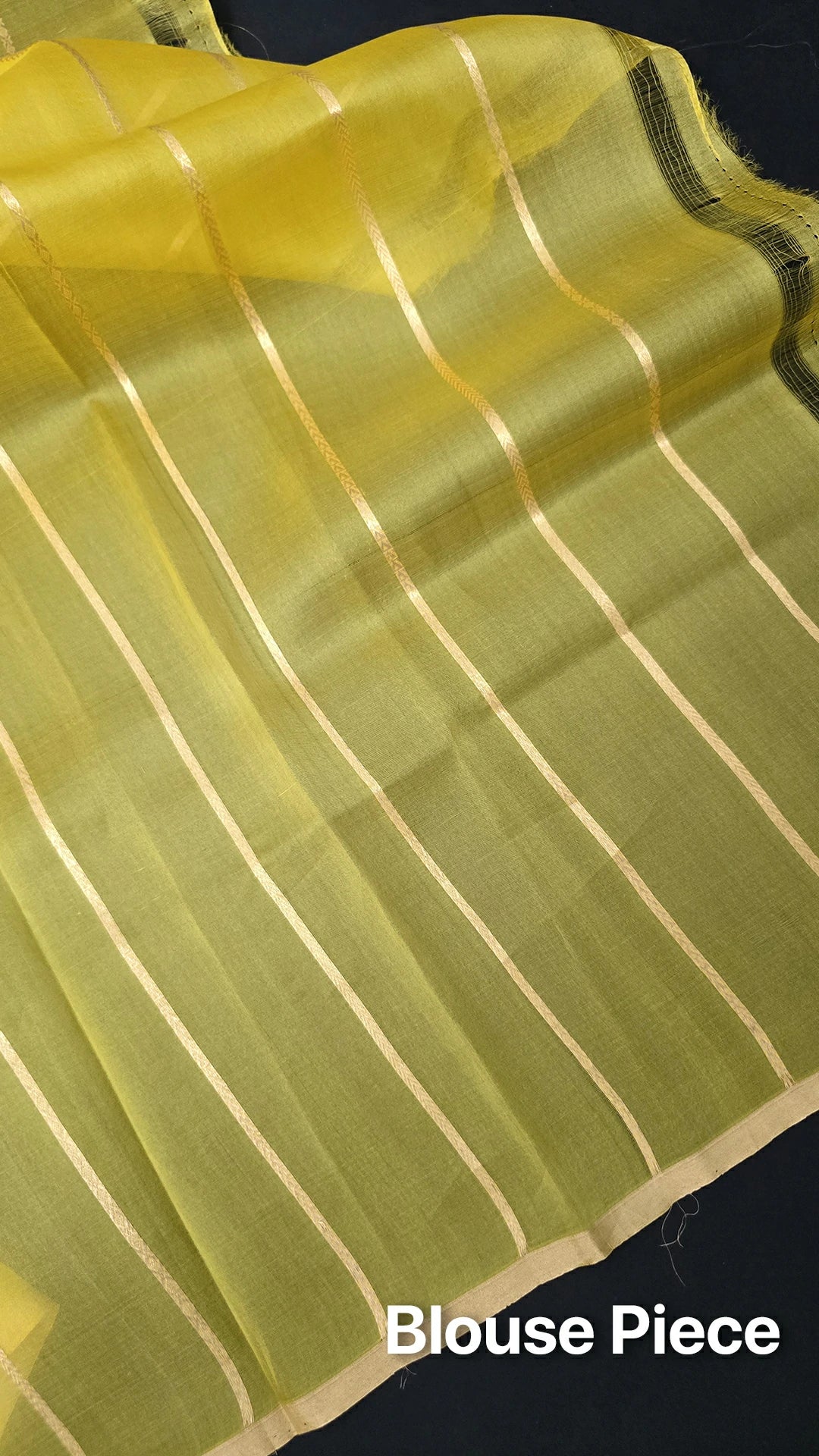 Yellow Zigzag Zari Kora Silk Pure Handloom Banarasi Saree The Weaveloom